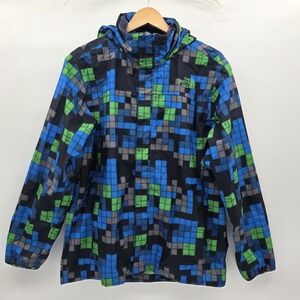 The North Face Jacket Youth Boys 18-20 XL‎ Hyvent Pixelated Multicolor Full Zip
